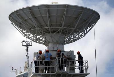 遠(yuǎn)望3號船順利抵達(dá)南太平洋測控任務(wù)海域，精密測控設(shè)備準(zhǔn)備就緒